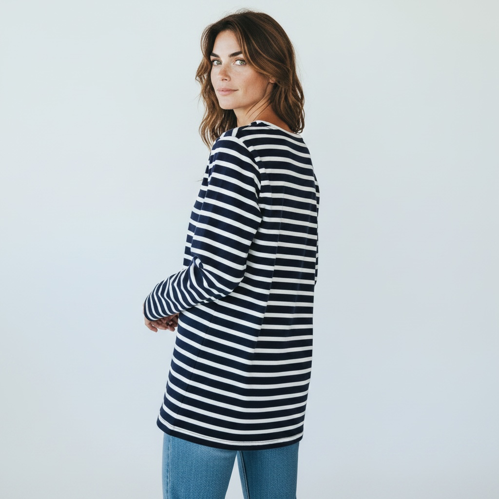 T-shirt Marin manche long 100% Coton