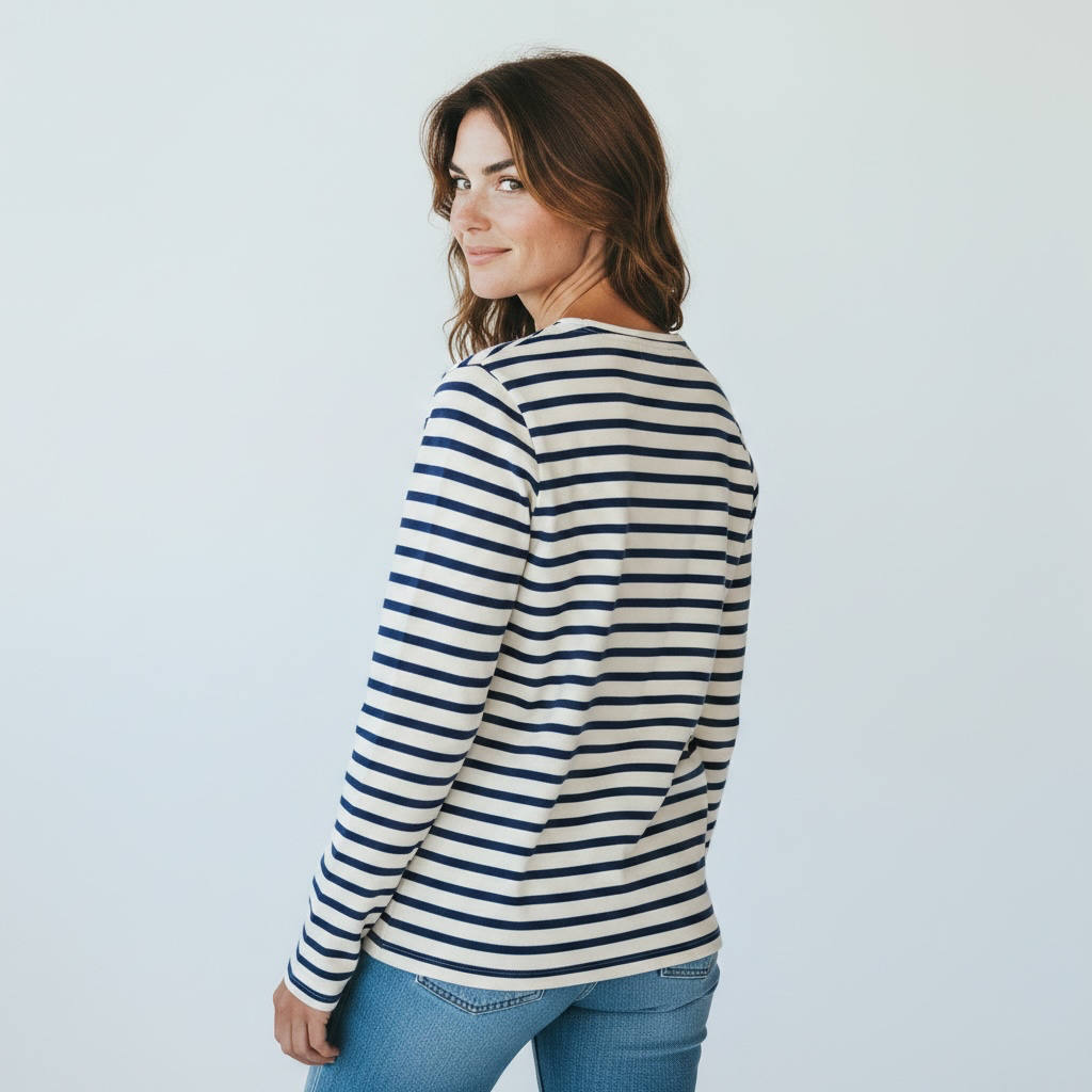 T-shirt Marin manche long 100% Coton