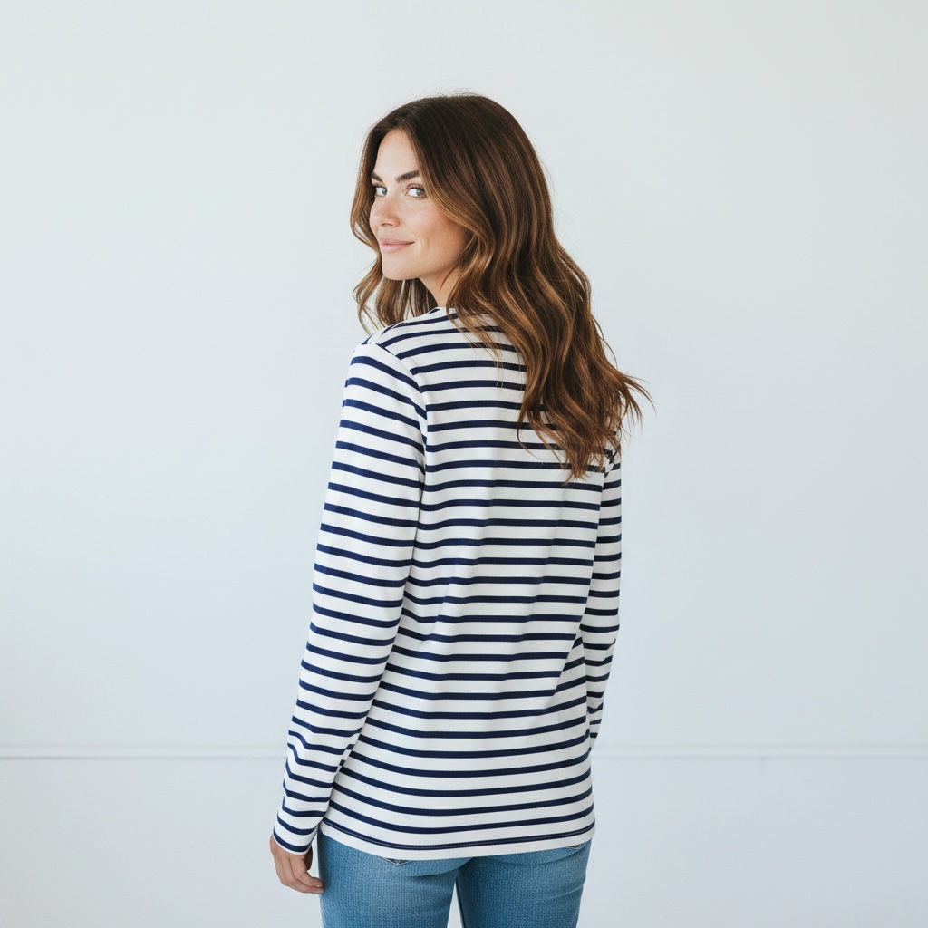 T-shirt Marin manche long 100% Coton