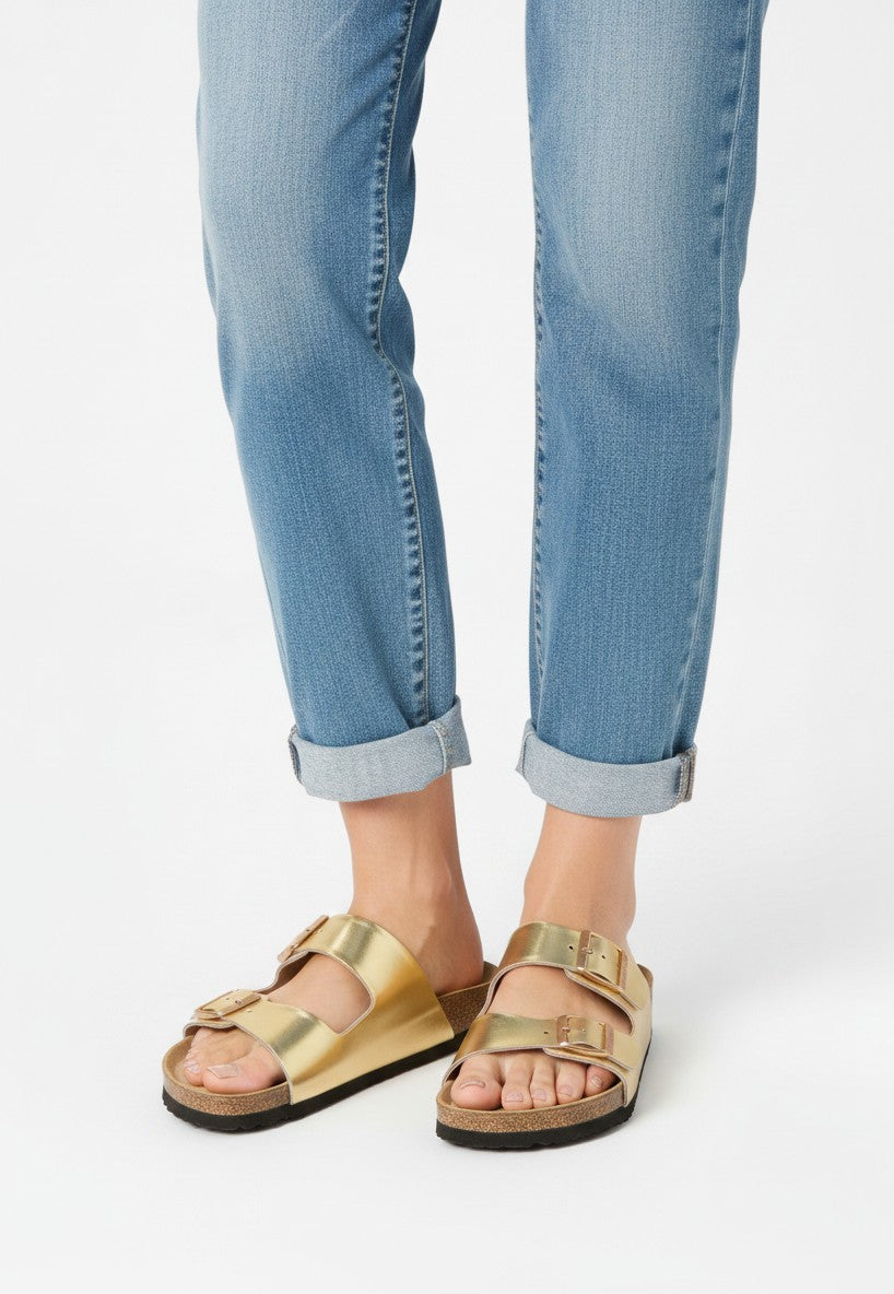 Women's Comfortable Suede Clog with Adjustable Buckle